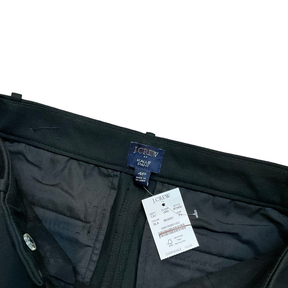 J.Crew Petite Kallie Pant Black Size P4 - Picture 4 of 5